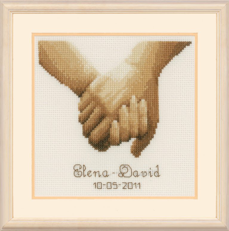 Vervaco Counted Cross Stitch Kit Holding Hands Craftmar