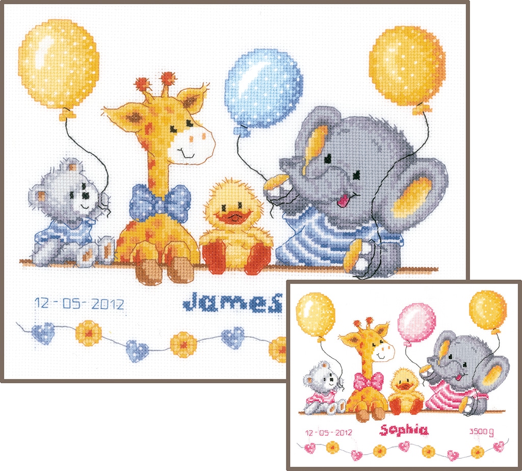 Vervaco Counted Cross Stitch Kit Baby Shower II - Craftmar